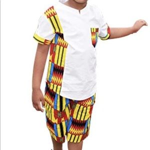 African print matching set